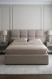 Riviera Fully Upholstered Platform Bed – made in UAE by Dune & Pine